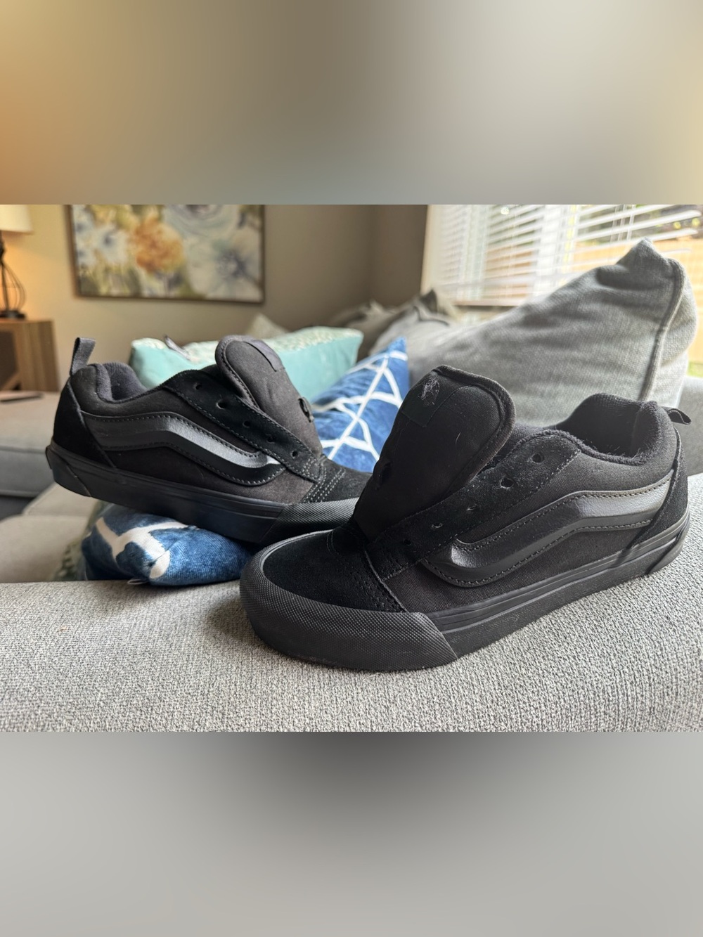 Kids Black Skate-Style Sneakers Vans